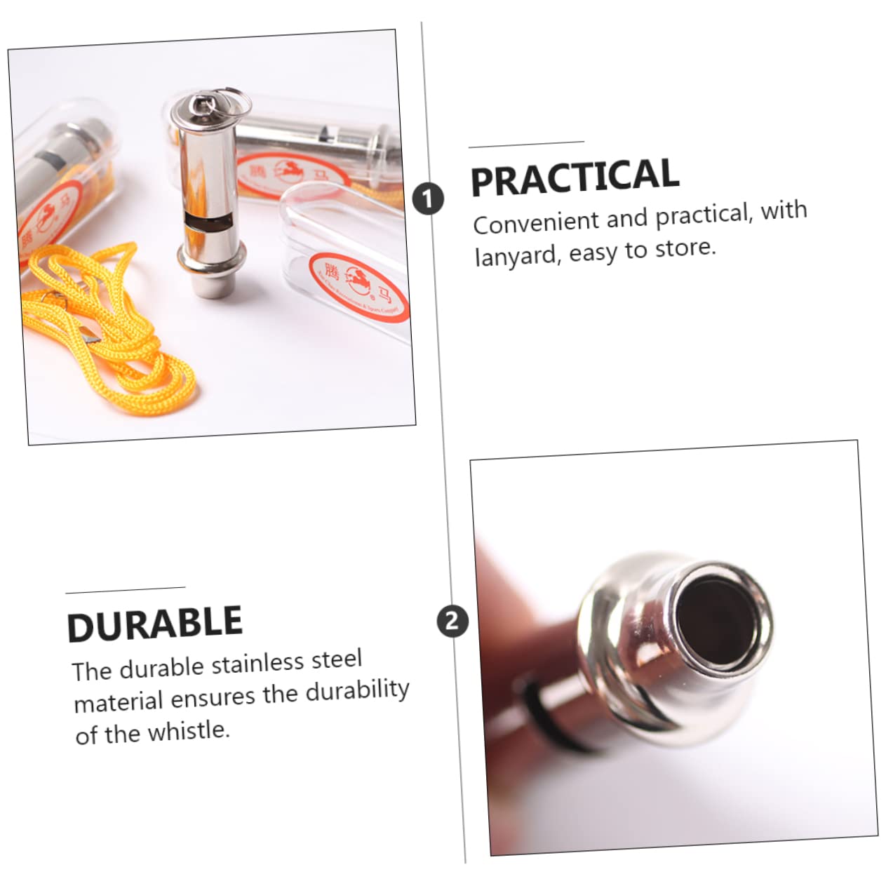 Abaodam 3pcs Stainless Steel Bird Caller Whistle for Pigeon Training Outdoor Sports Emergency Use