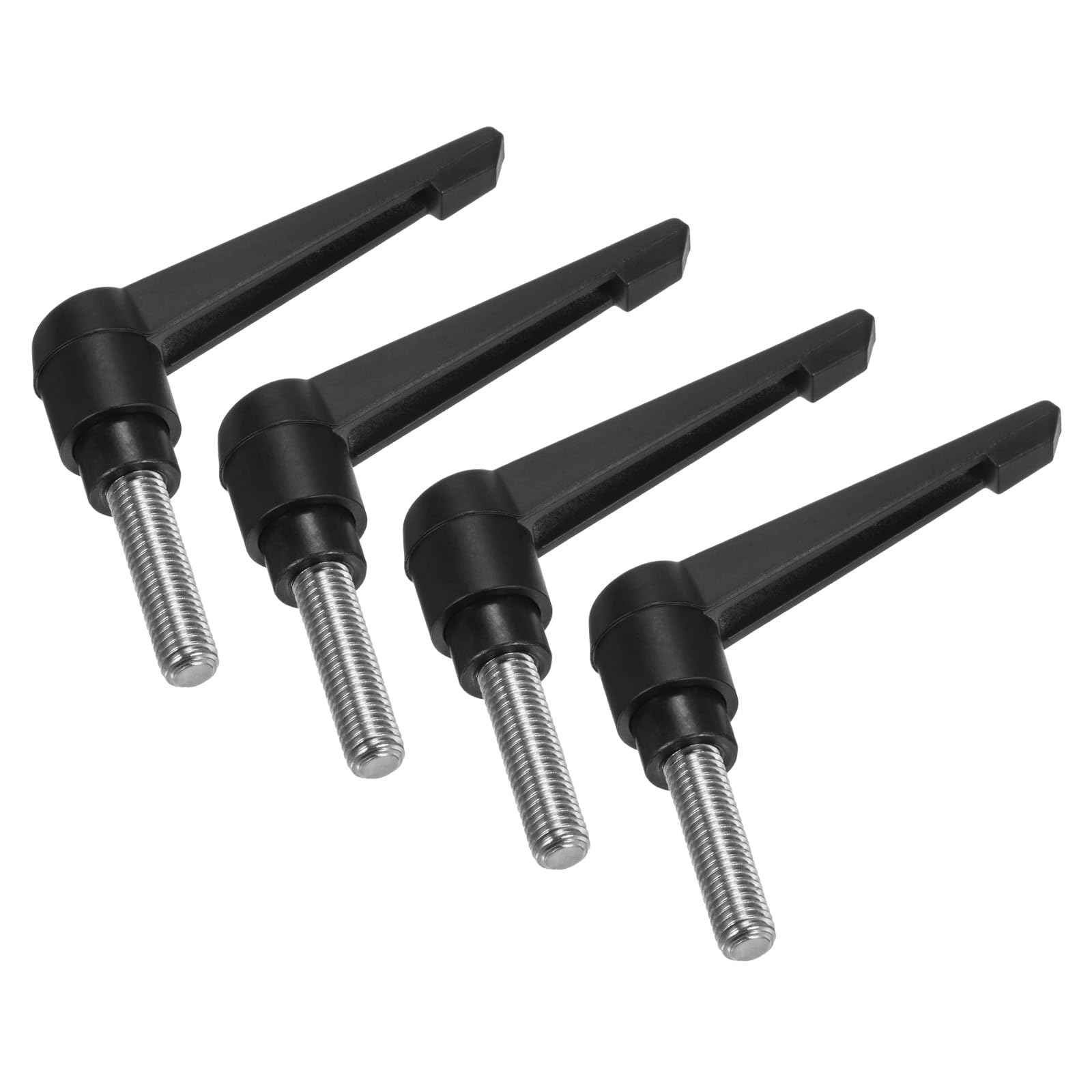 Uxcell 4-Pack Adjustable Clamping Lever Handles – M6x10mm Zinc Alloy Male Thread Stud Knobs With Nuts For Lathes & Woodworking Zinc Alloy Machine Clamp Grip Uxcell 4-Pack Adjustable Clamping Lever Handles – M6x10mm Zinc Alloy Male Thread Stud Knobs With Nuts For Lathes & Woodworking Zinc Alloy Machine Clamp Grip