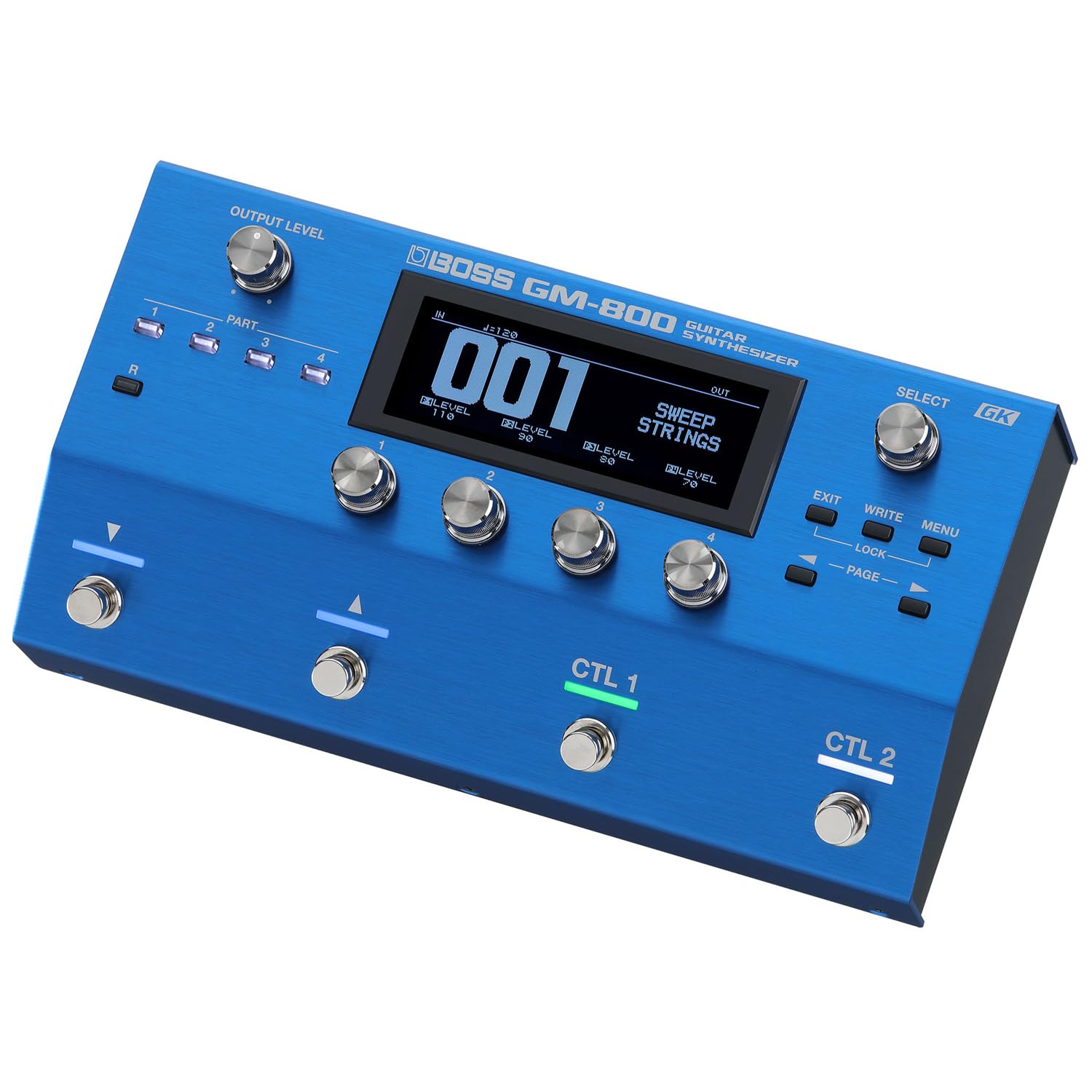 Boss GM-800 urządzenie efektowe, syntezatora + przetwornik gitarowy GK-5 + kabel BGK-15 + ściereczka z mikrofibry Keepdrum