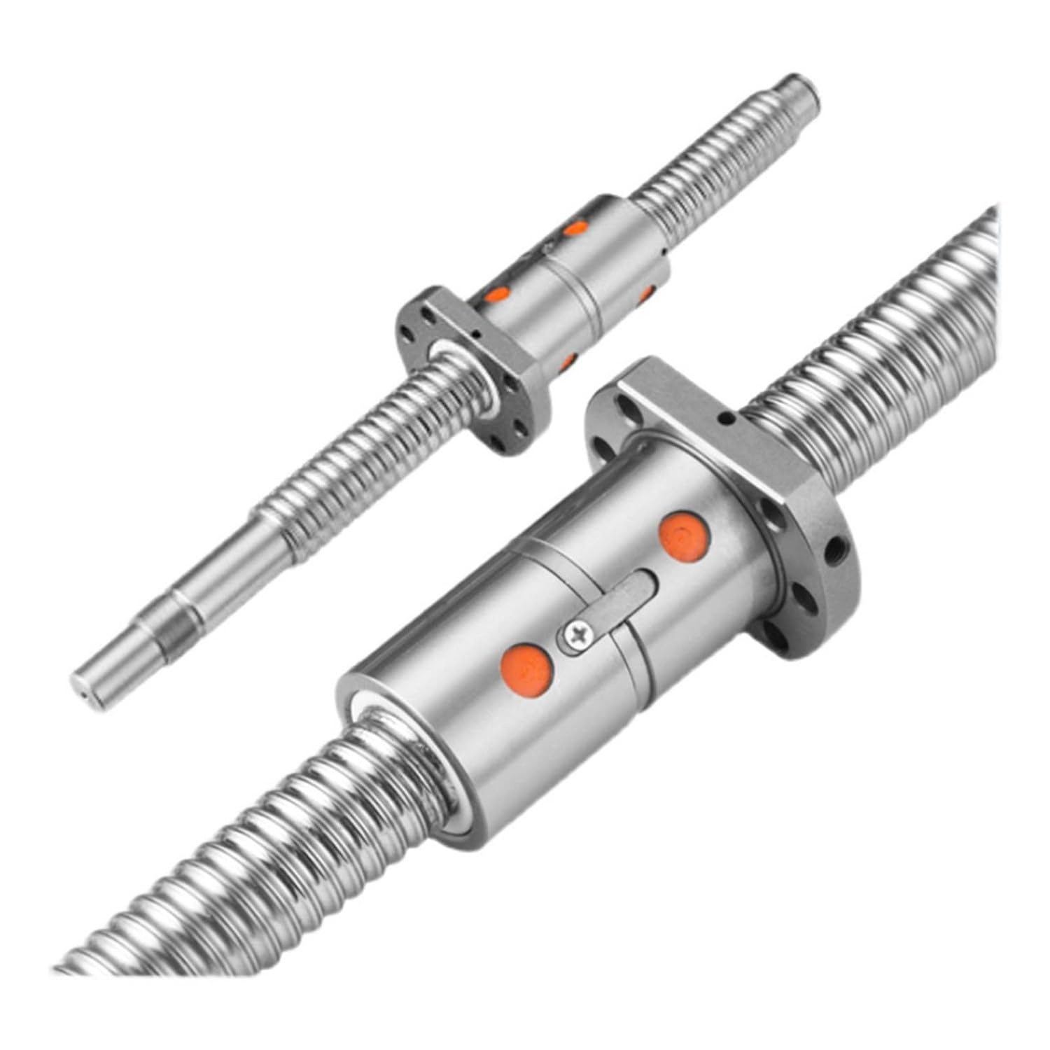 Ball Screw with nut Machine Parts DFU1605 Machined Ballscrew C7 1605 Ball Screw Roller with Double Nut(800mm)