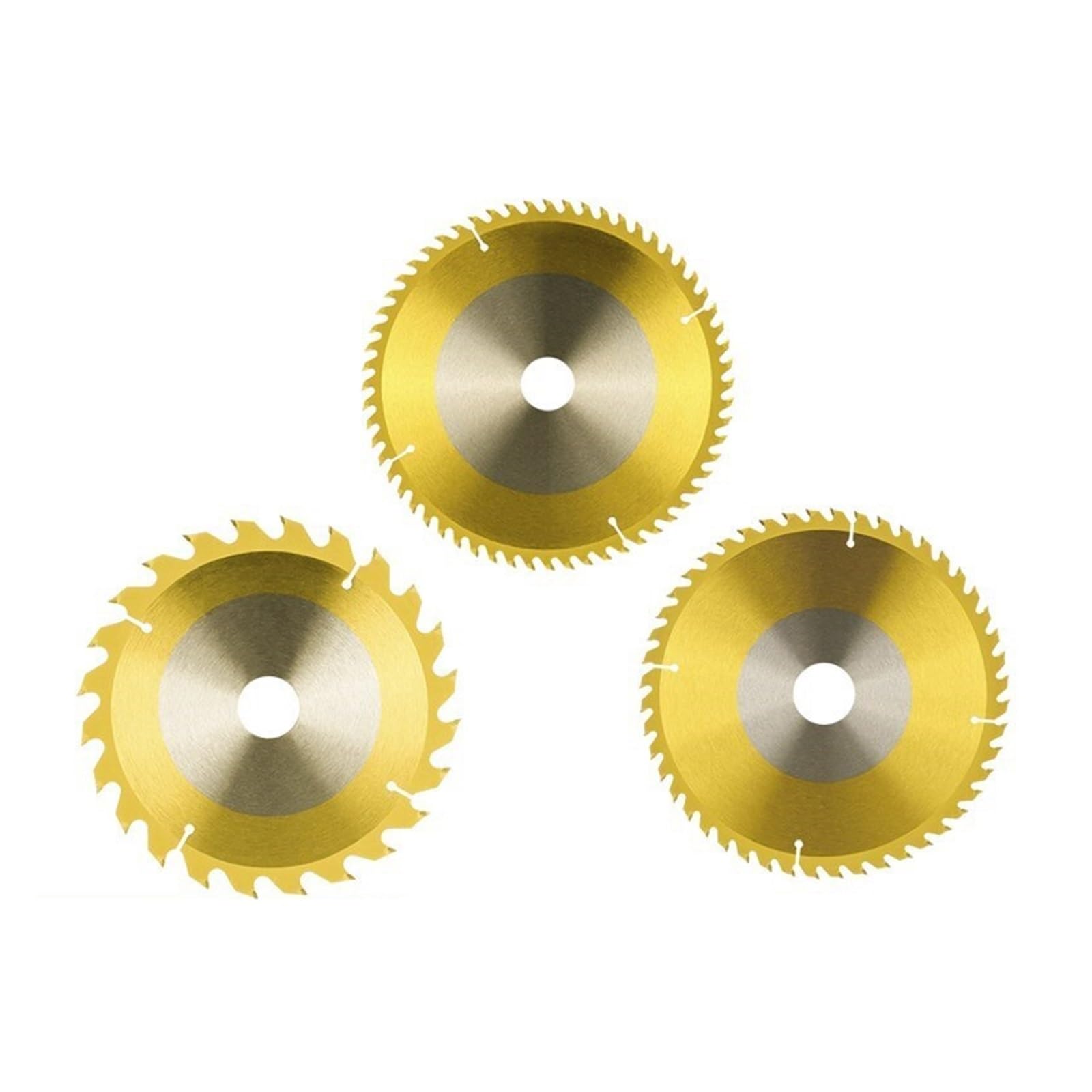 Disco for TCT rivestito in titanio con lama for 3 pezzi 210mm 24T, 48T, 60T Disco for circolare con punta in metallo duro Disco da taglio for legno