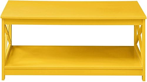 Miniatura 13 de Convenience Concepts – Mesa de café Oxford, Madera, Gris Gris,Barnwood/Negro,Negro,Rosa rubor,Azul cobalto,Madera derivada/Blanco,Azul espuma