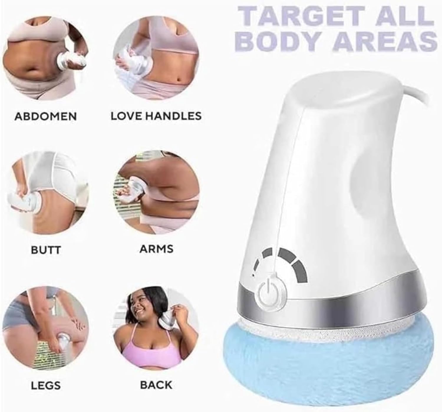 Vibrapro Electrique Masseur Anti Cellulite, Raffermir et Lisser la Peau, Coussinets Lavables pour Soulever sculptant, et brûleur de graisse,L'abdomen, Jambes Soulager La Fatigue Sur Le Corps Entier