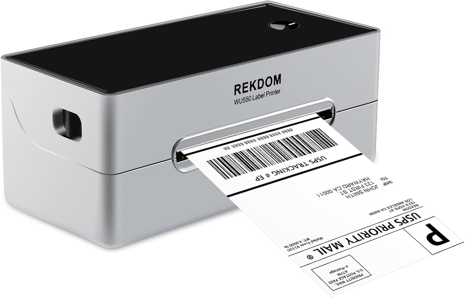 Wireless Shipping Label Printer - REKDOM WU550 Thermal Label Printer with WiFi Connectivity - Work for Windows, Mac, Android, iPhone, iPad - Compatible with , Ebay, Shopify, Pirate Ship, etc : Office Products