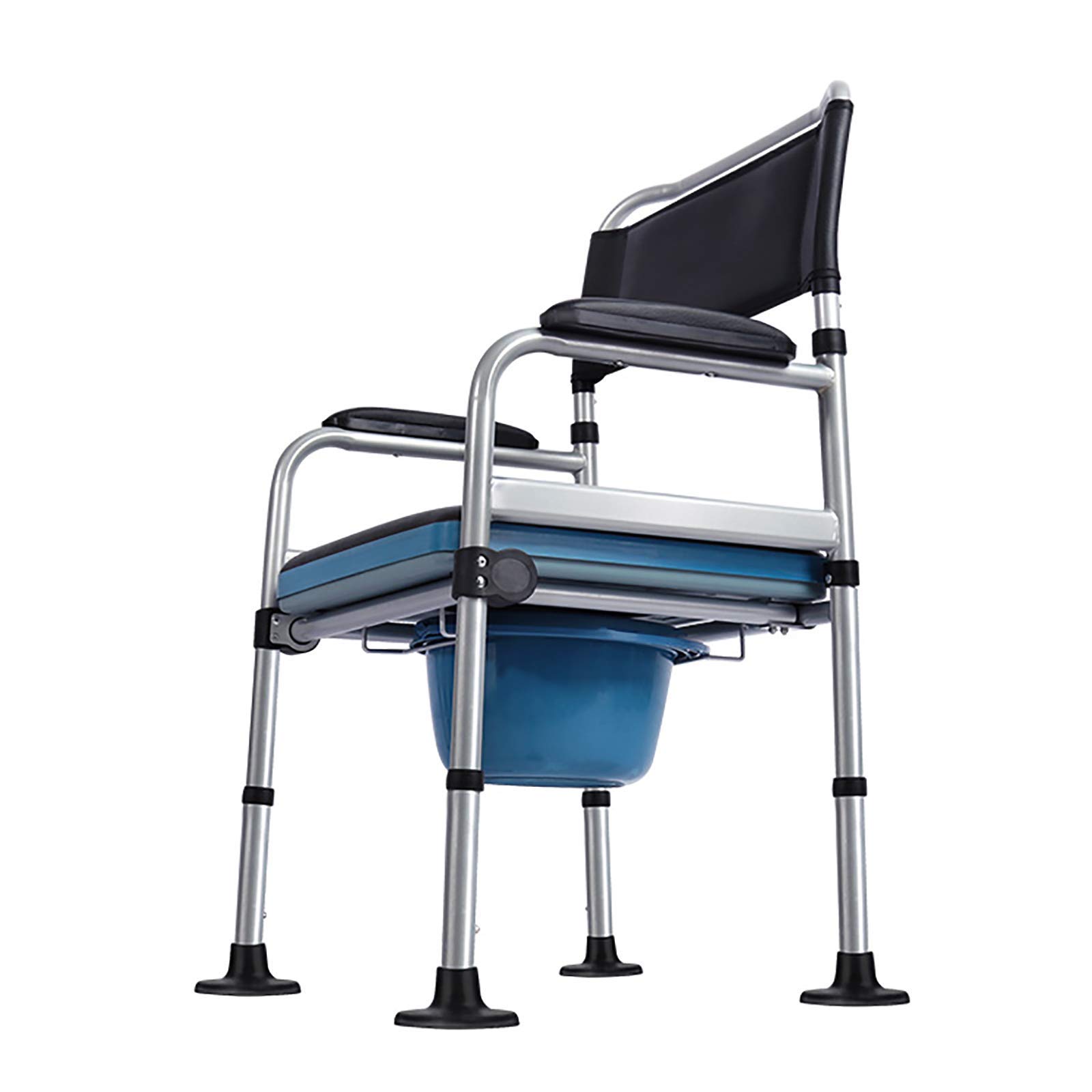 Buy Foldable Bedside Commode, Lightweight Toilet Chair with Removable