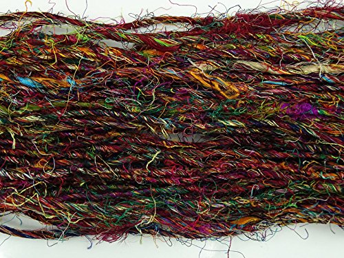 100G/ 1 Skein Recycled Banana Silk Yarn Hand-Spun Soft Yarns - Multicolor #TOP4