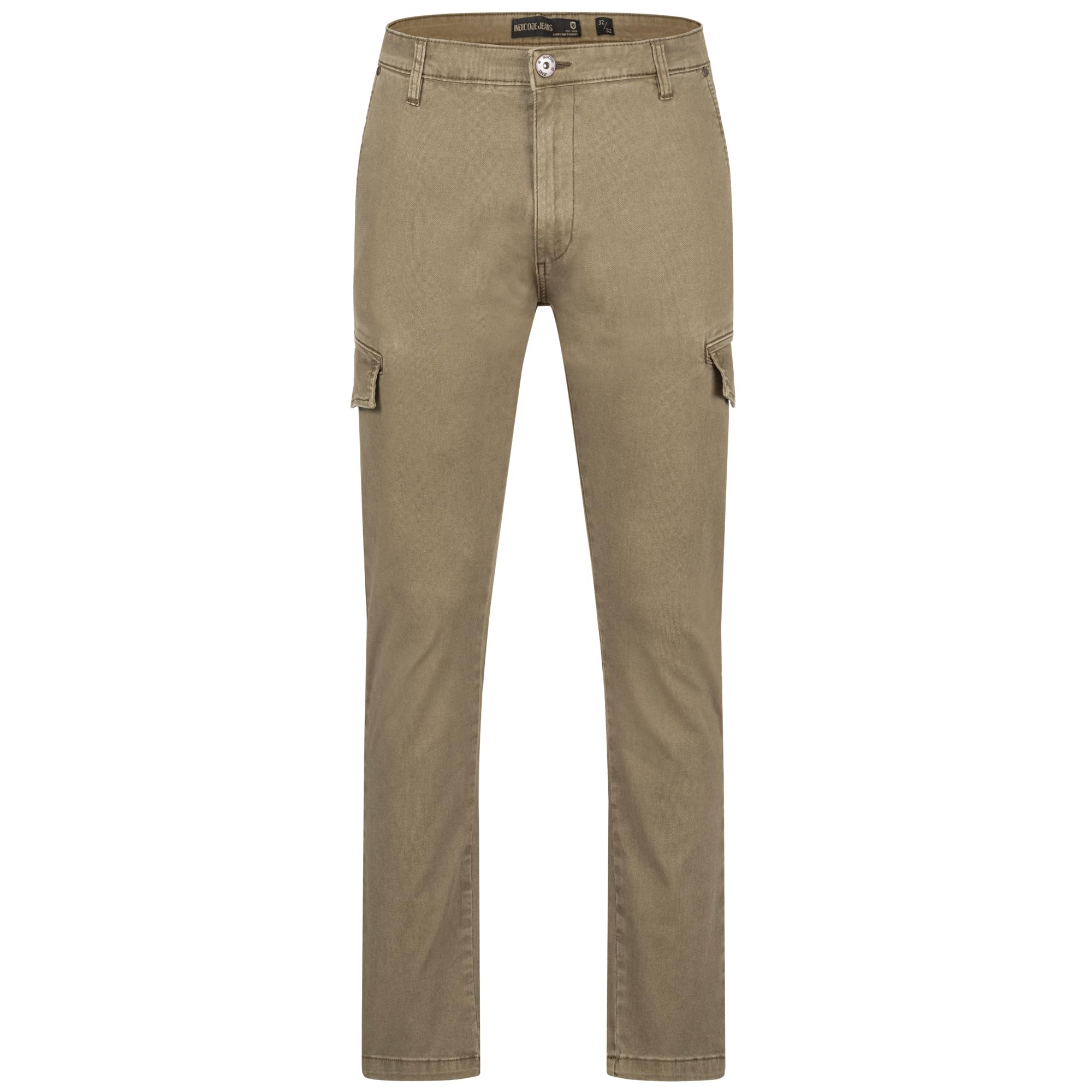 Indicode Herrenhose “Mapp“ aus 98% Baumwolle & 2% Elasthan – Cargohose Herren Hoher 2 modischen Farben erhältlich (Carpers und Dk Grey)