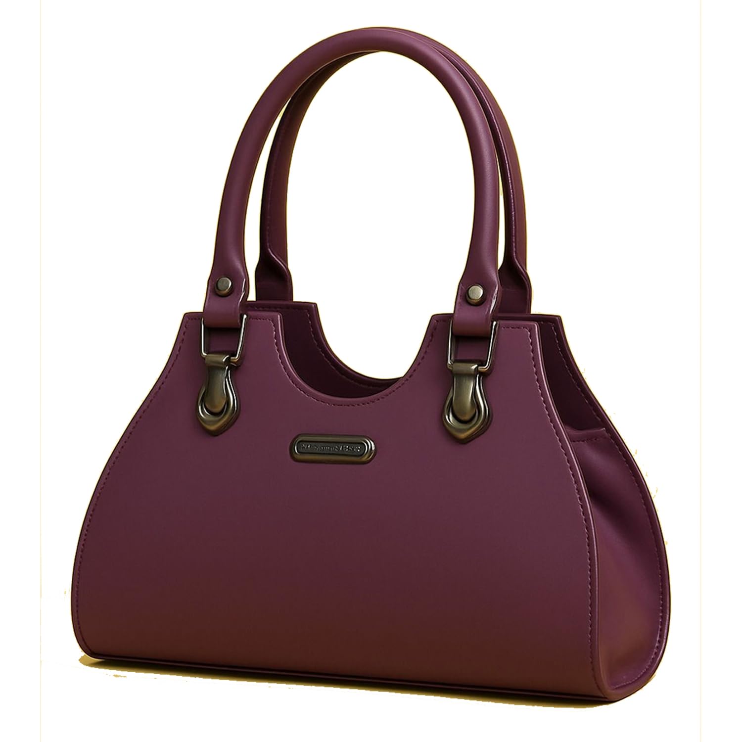 irmao Women's PU Leather Satchel Handbag | Elegant Top Handle Shoulder Bag for Office, Party, Shopping & Travel | Stylish Structured Ladies Purse with Zip Closure-picture-33
