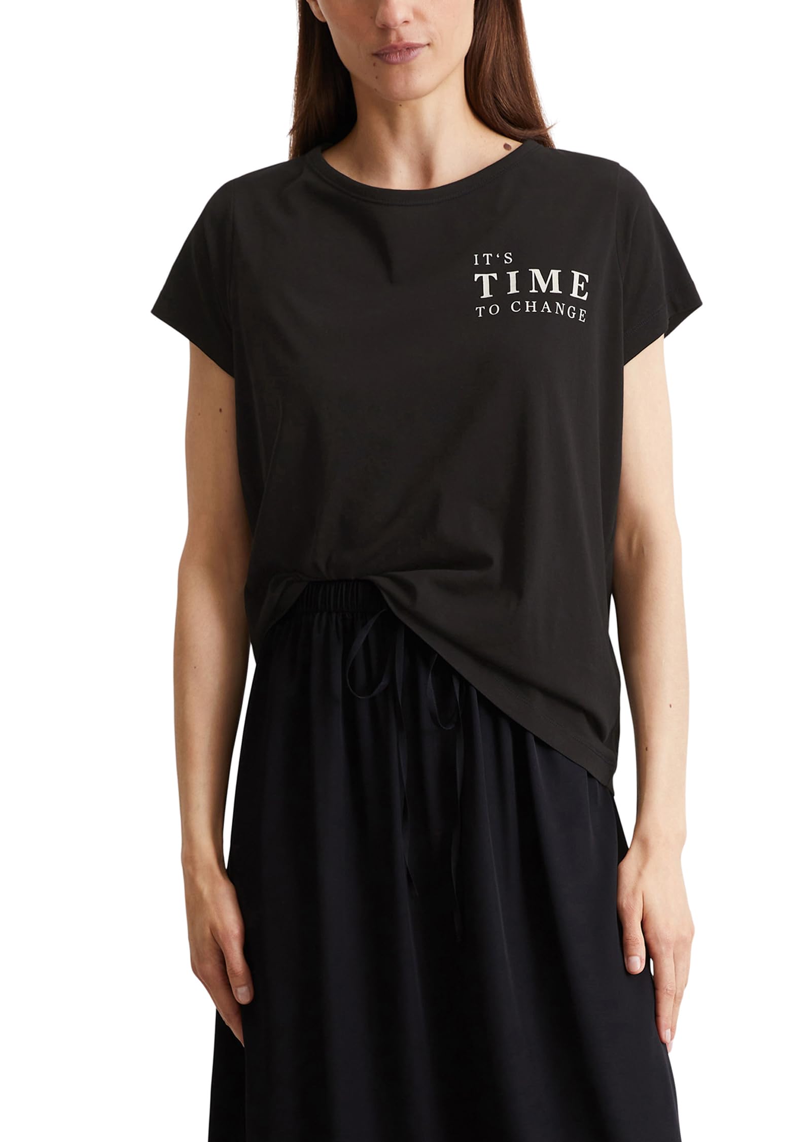 Marc O'Polo Damen T-Shirt mit U-Boot Ausschnitt Regular Fit