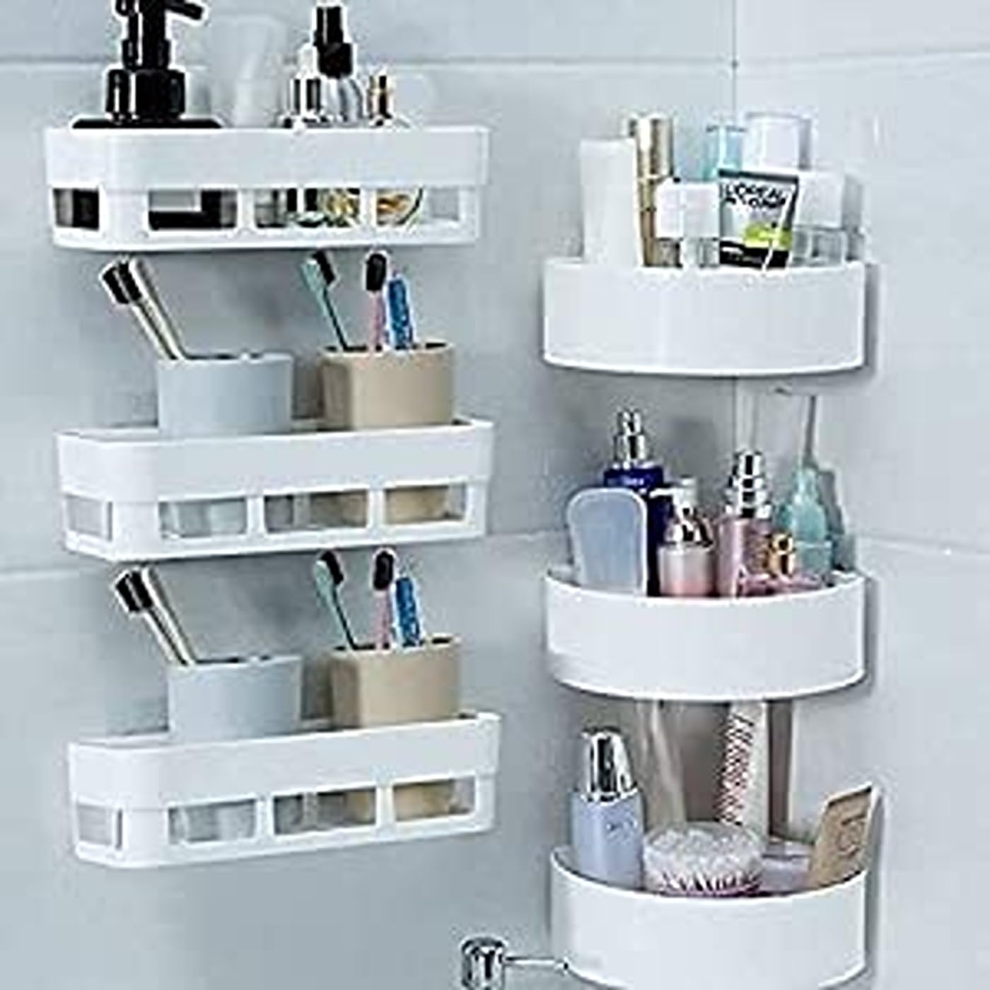RIMOCO ENTERPRISE ABS Plastic Kitchen Bathroom Wall Holder Storage Rack ...