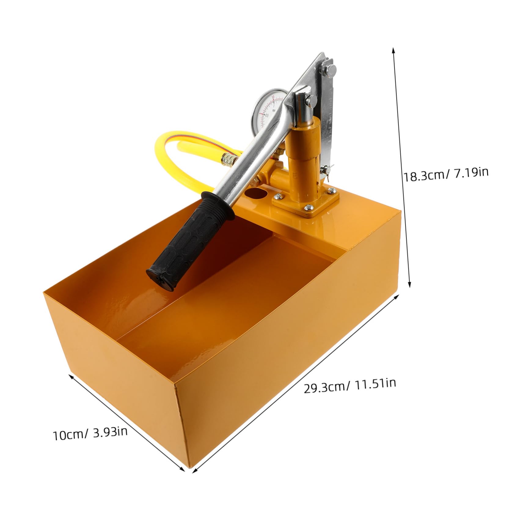 Ciieeo Pompa di Pressione Manuale 25kg per Tubazioni Ppr con Manometro Idraulico, Capacità 30m³/h, Materiale Alluminio, per Progetti di Costruzione