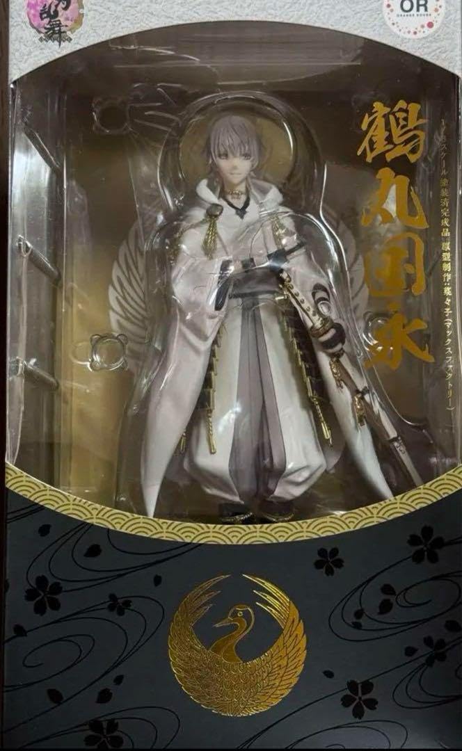 【美品】刀剣乱舞　鶴丸国永　1/8スケールフィギュア　おまけ付き ORANGE ROUGE 刀剣乱舞-ONLINE- 鶴丸国永 未使用品 1/8スケール