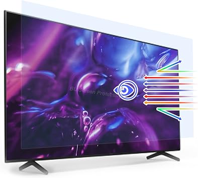 Multi-Function Matte Anti Blue Light 75" TV Screen Protector for LCD, LED, OLED & QLED 4K HDTV Anti Glare Monitor Film,75" L36.61*W64.76