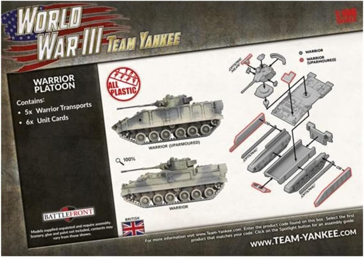 Team Yankee World War III British Warrior Platoon
