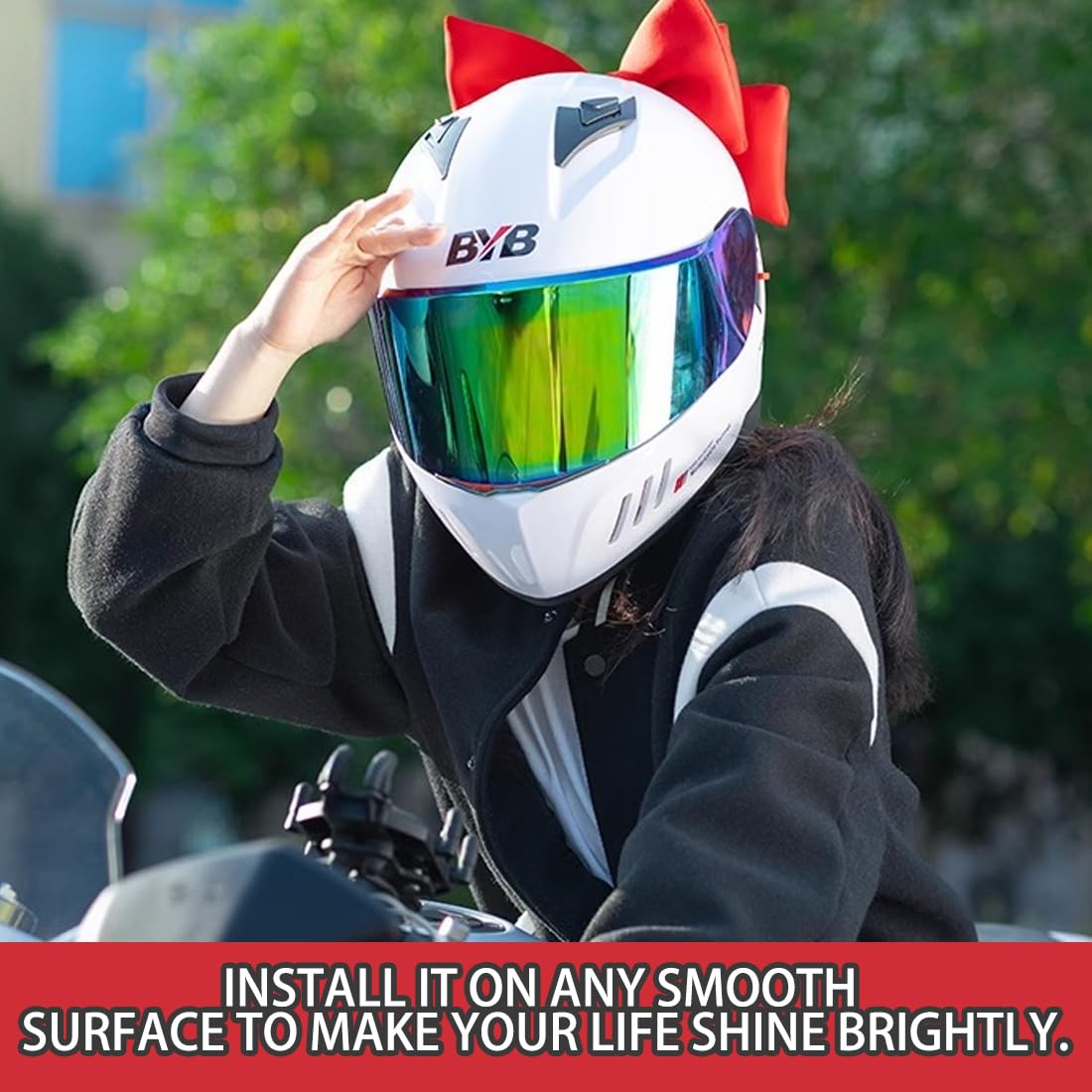 10 Paia Corni Decorativi Per Casco – Accessori Divertenti In Gomma Per Moto E Bici
