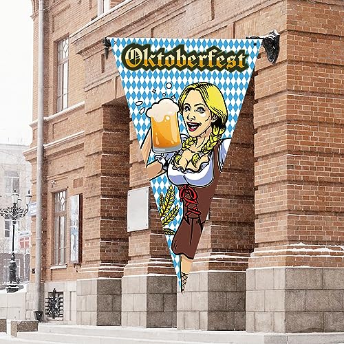 Oktoberfest Banner, Bavarian Oktoberfest Flag Banner, Beer...