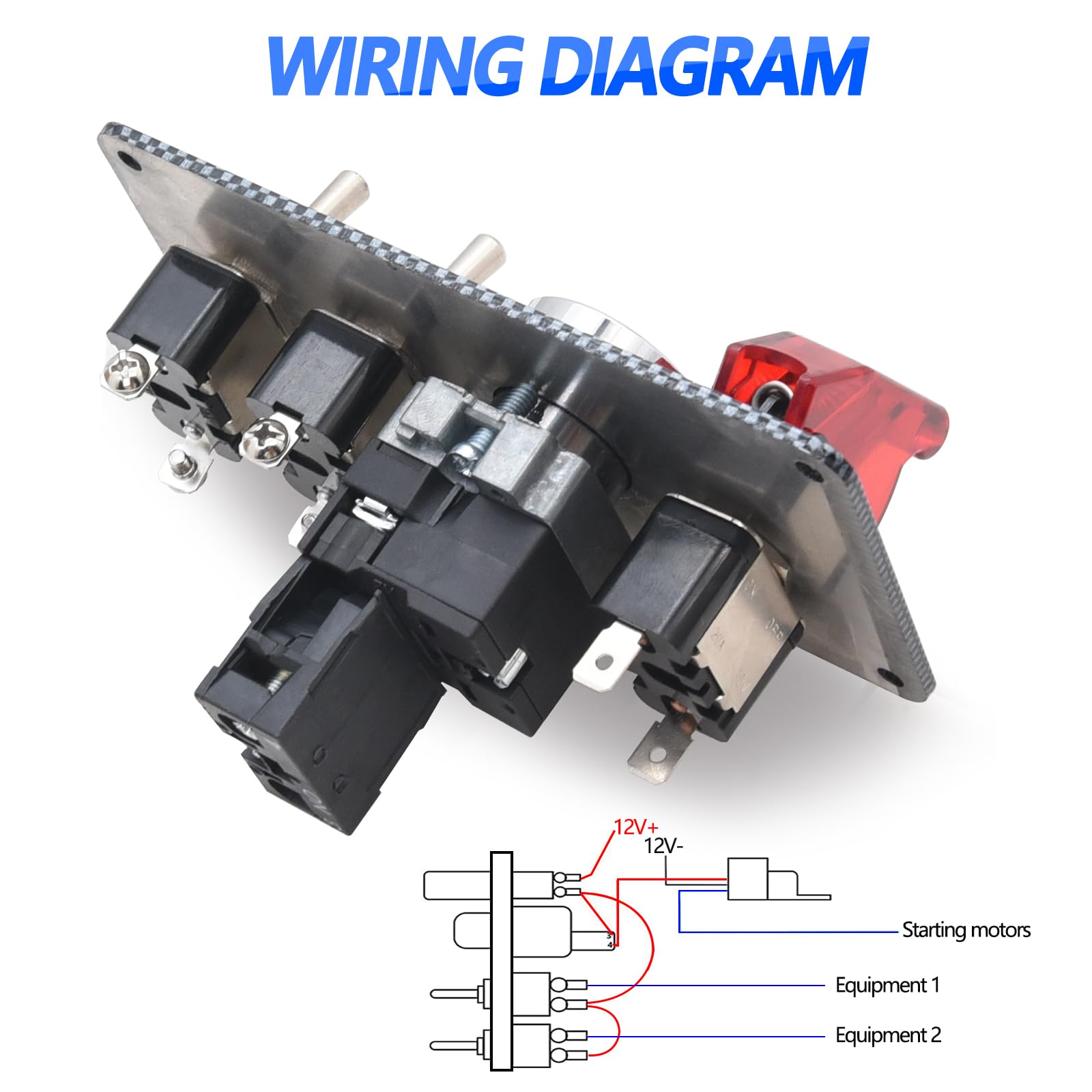 OEM 4 gang Toggle switch RACING PANEL 12V WITH ENGINE START AIRCRAFT TYPE  Manufacturer and Supplier