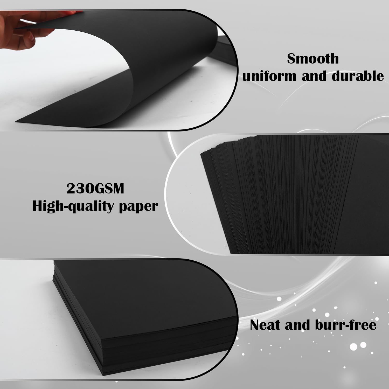 Papel de cartulina para álbumes de recortes, paquete de 100 unidades de papel pesado de 230 g/m² para hacer tarjetas y Cricut, papel creativo de 11.4 x 11.4 pulgadas de grosor para álbumes de recortes