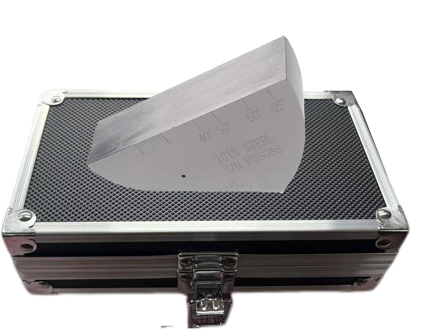 Ultrasonic Flaw Detector Standard Test Block 1018 Steel Calibration Block with Thickness 20mm Hole Diam 5mm Based on BS2704 and ISO 7963