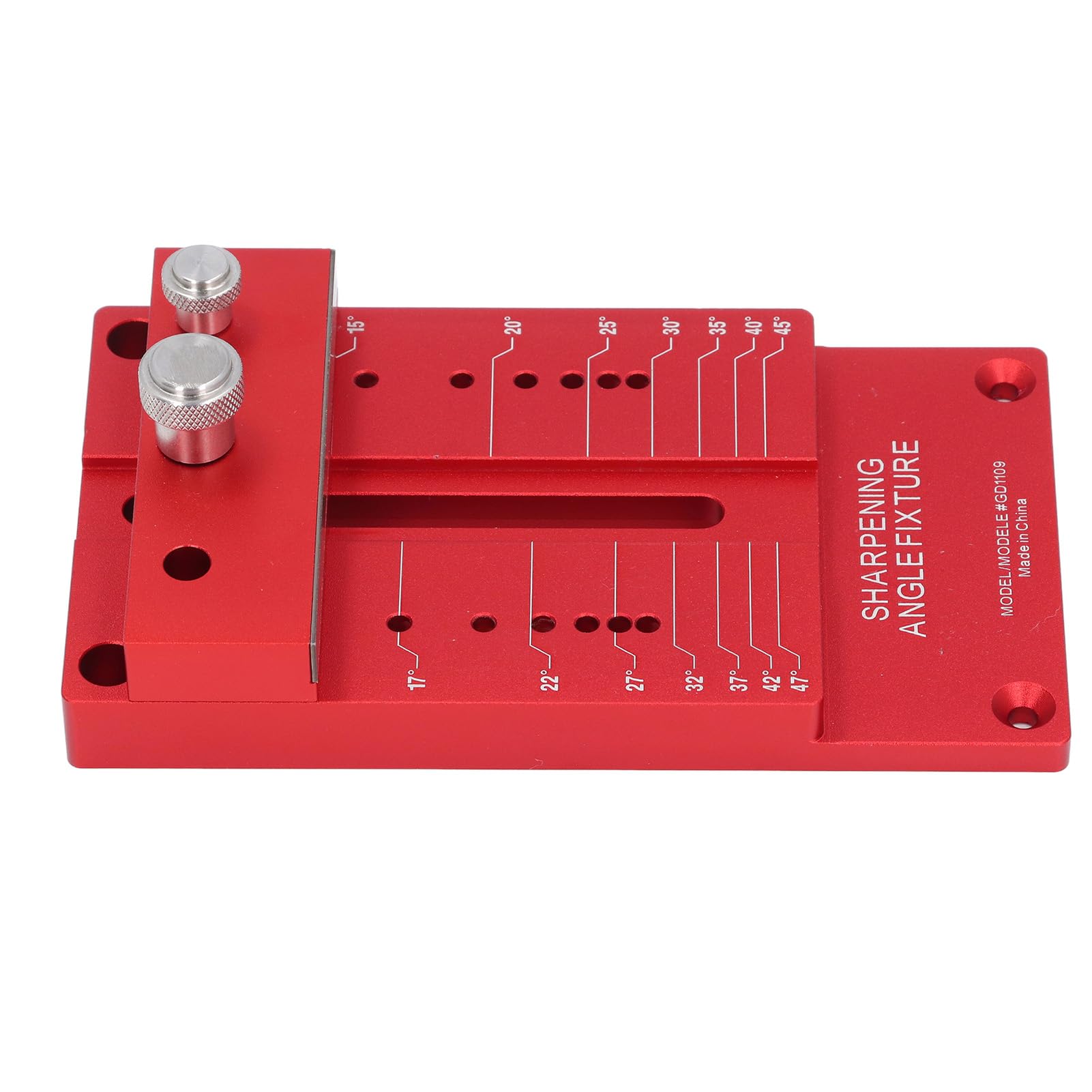 Fixation d'angle d'affûtage, outil de guidage de couteaux en alliage d'aluminium pour ciseaux à bois, durable, léger, antidérapant, support d'affûtage professionnel pour affûtage