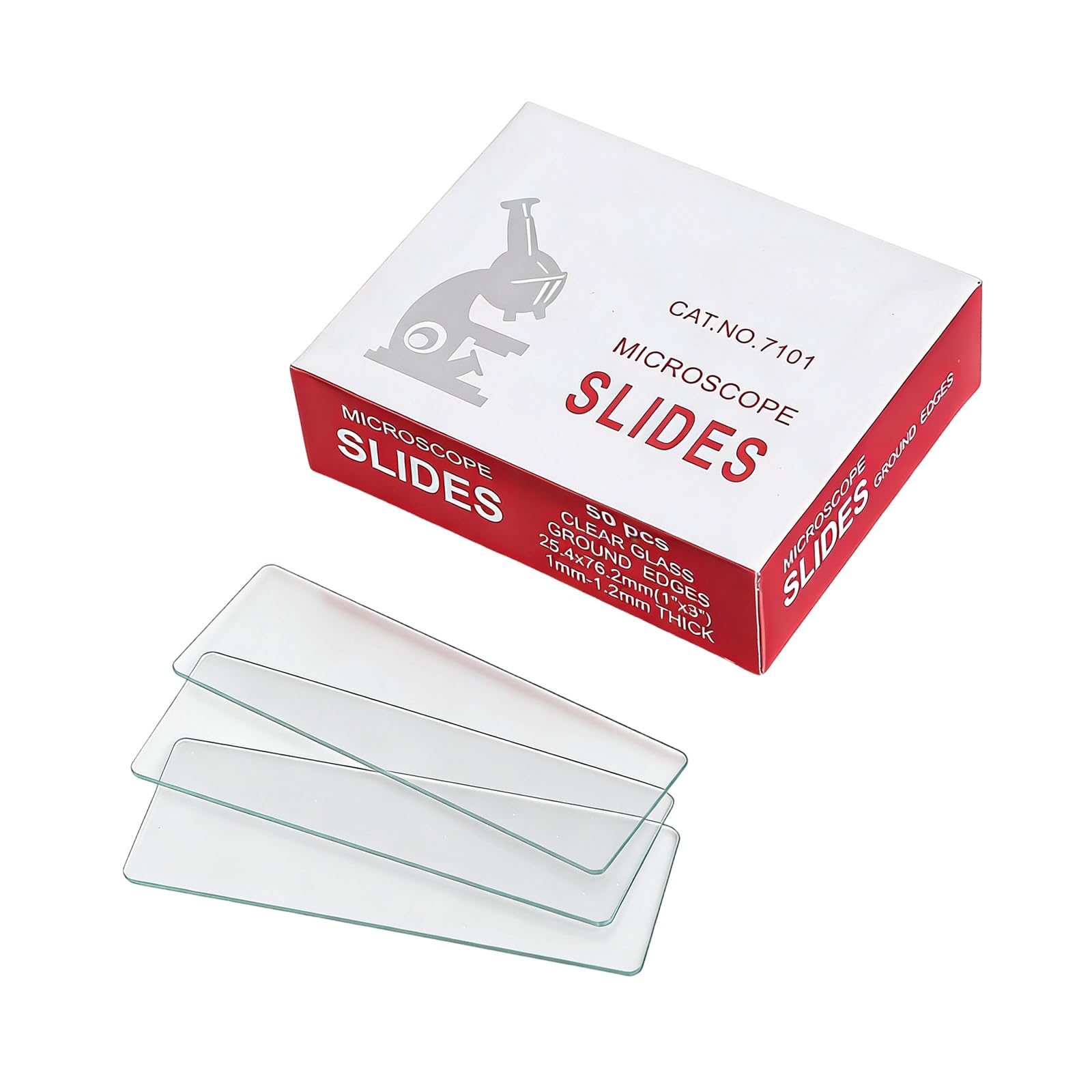 Bbajszx B Of 50 Glass Slides For Asic Iology Science Pre Cleaned Surfaces Smooth Finishes Microscope Slides Iology