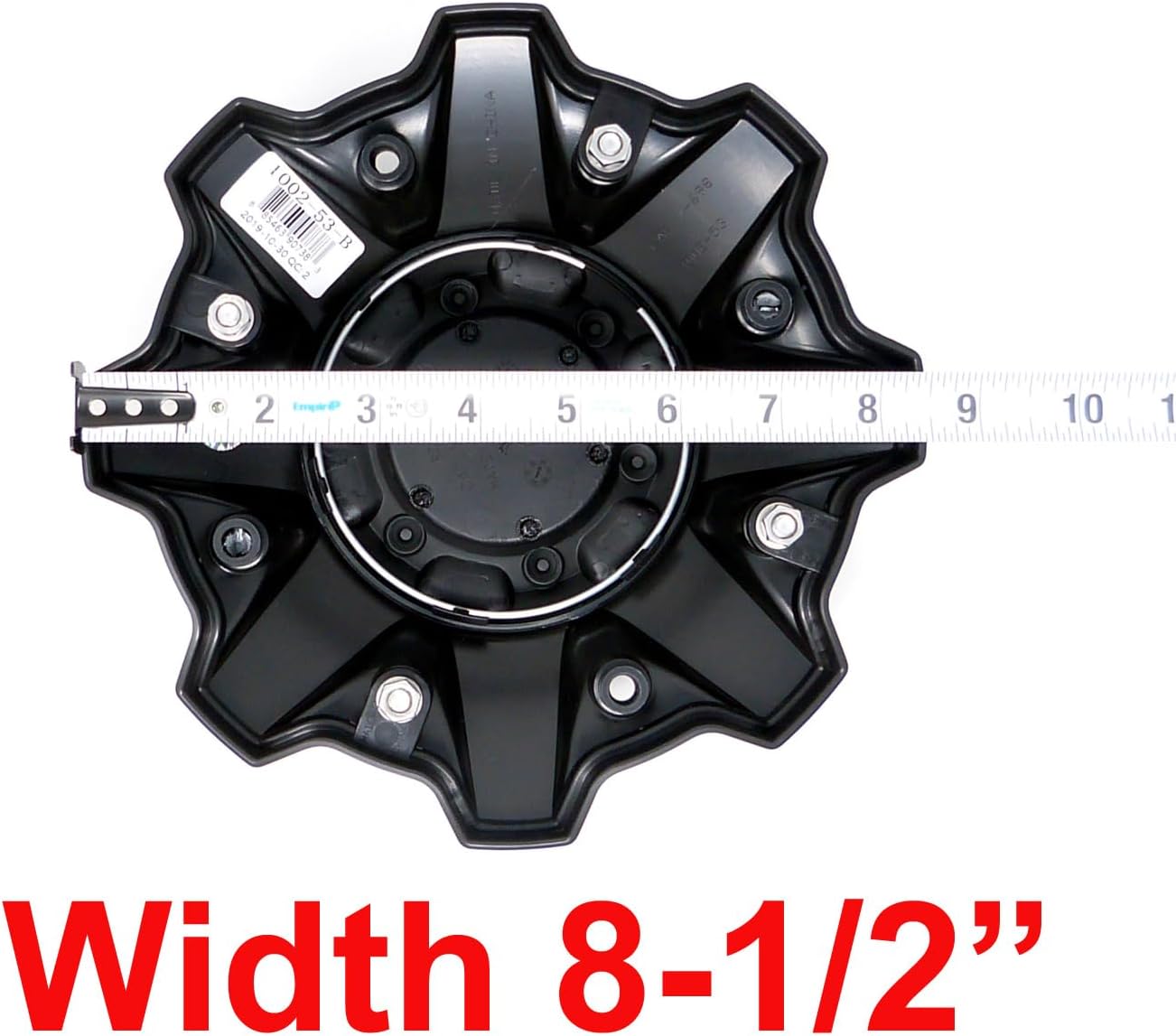 Fuel 2PC FUEL BLACK CAP-8L BK-04-1002-53-B