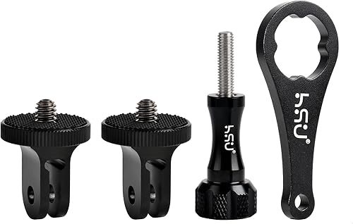 HSU Adaptador de aluminio para trípode de cámara, soporte de cámara de 14 "- 20 con tornillo de aluminio, adaptador de trípode compatible con