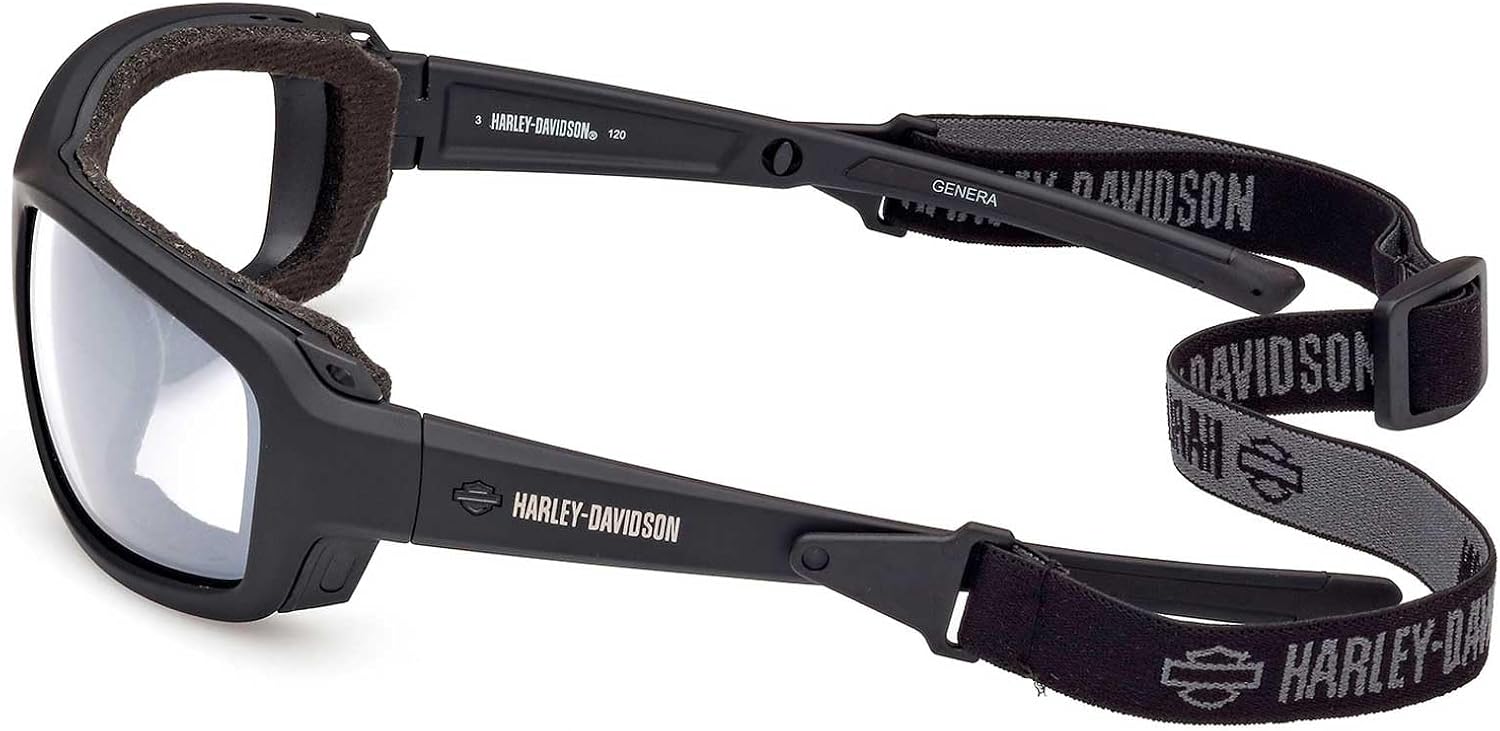 Harley-Davidson Mens Photochromic Performance Riding Sunglasses, W/Headstrap