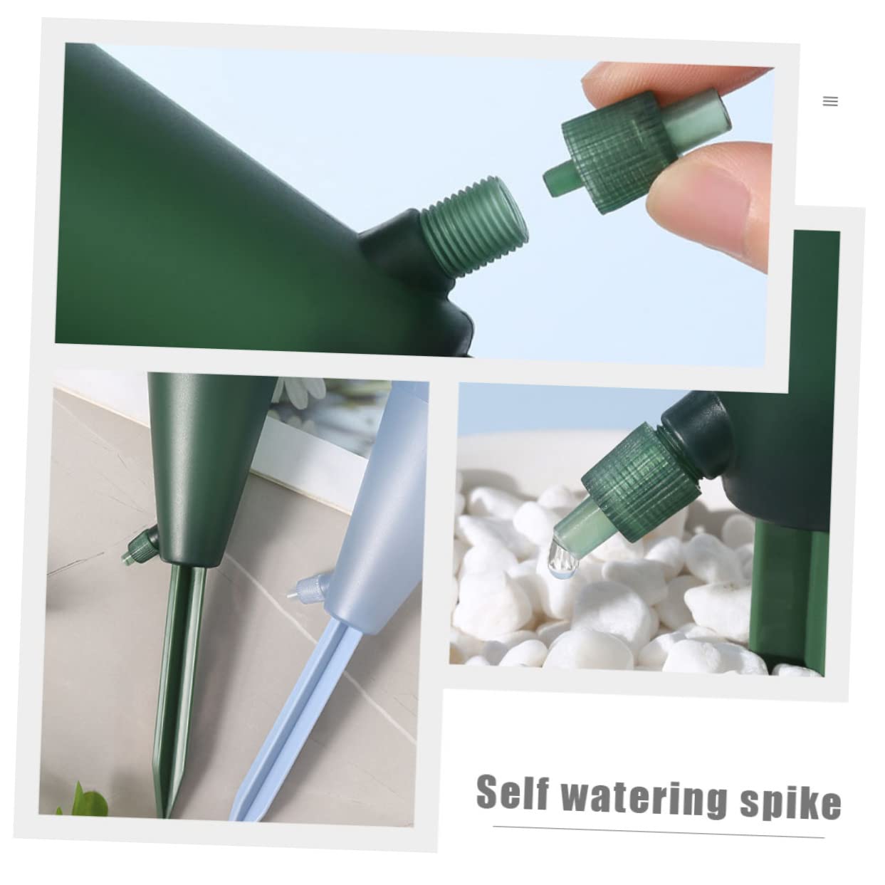 HANABASS 5 Ensembles Dispositifs Arrosage Automatiques Système De À pour Pots De Fleurs Piquets Irrigation Auto avec Débit Arroseurs Jardin Pratiques Et Économes Eau 2 Pièces * 5