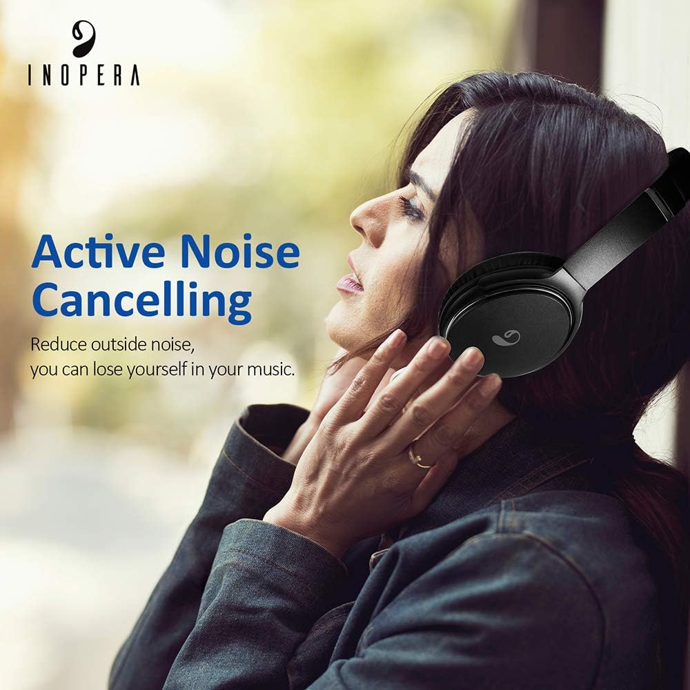 Blасk Frіdау - 70% оƒƒ inOpera Audio A3 Bluetooth Headphones Wireless Over Ear, Active Noise Cancelling with Microphone Hi-Fi Deep Bass ANC 20H Standby time, Comfortable Protein Earpads for Travel Work TV PC Game (Black) Bеѕt Quаlіtу 🔥 inOpera Audio A3 Bluetooth Headphones Wireless Over Ear, Active Noise Cancelling with Microphone Hi-Fi Deep Bass ANC 20H Standby time, Comfortable Protein Earpads for Travel Work TV PC Game (Black)