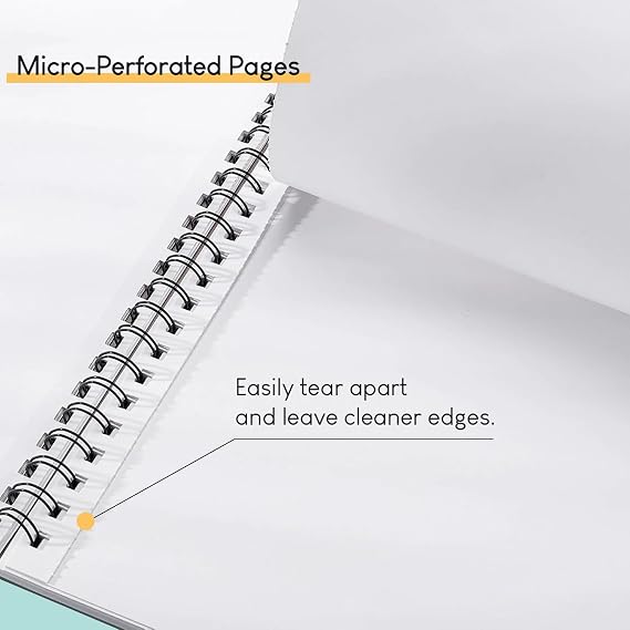 STATIONERY ISLAND Sketchbook Spiral Bound 60 Sheets A5 160gsm Premium Drawing Paper for Sketching, Drawing & Painting Sketch Pad Art Book for Pencils, Charcoal
