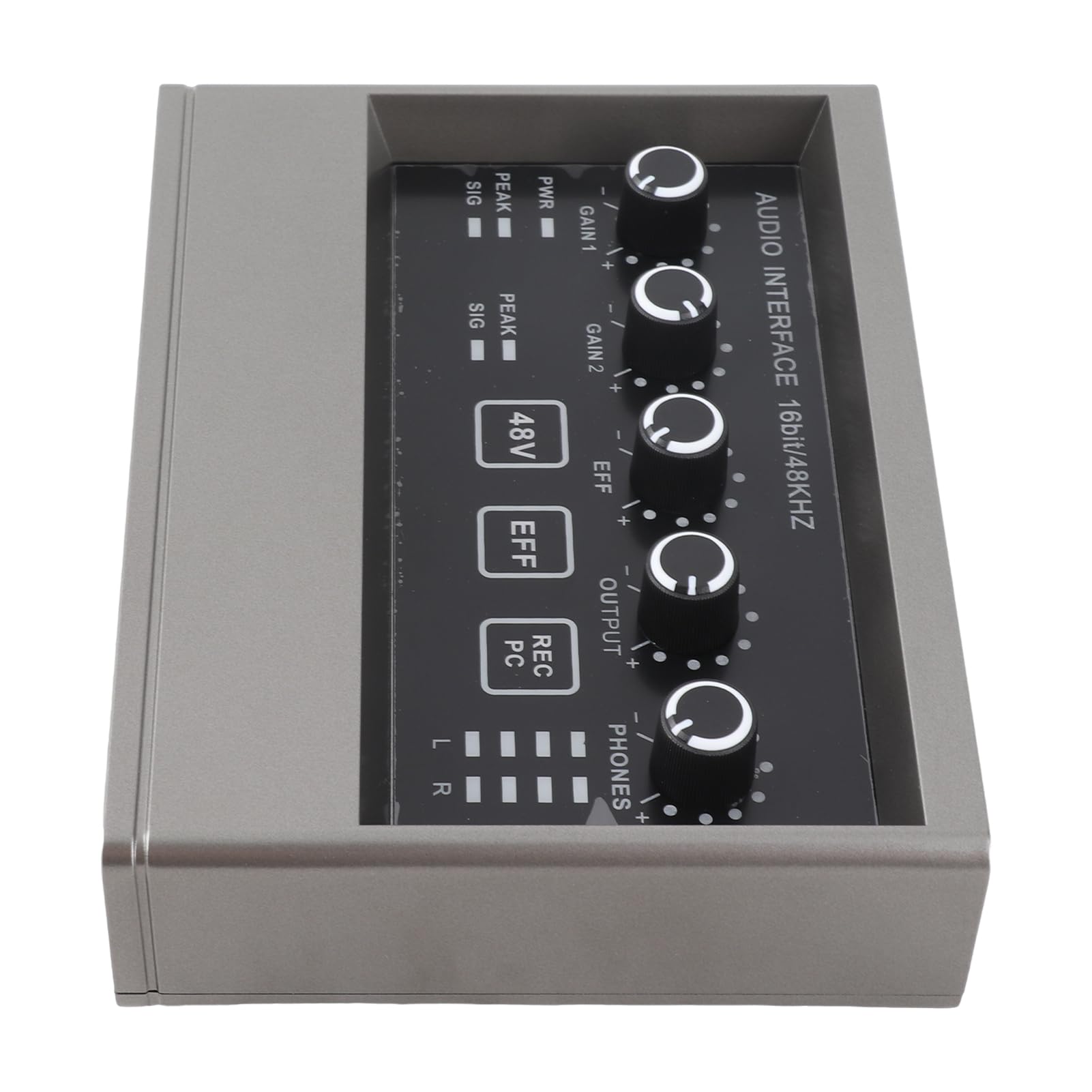Mezclador de Tarjeta de Sonido en Vivo con Reverberación DSP para Grabación de Estudio, Reducción de Ruido para un Sonido Claro, para Productores Musicales y Diseñadores de