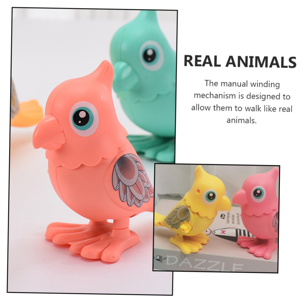 3 Paquets De Jouets De Poulet Pour Poulailler, Jouets De Xylophone De Poulet, Jouets De Miroir