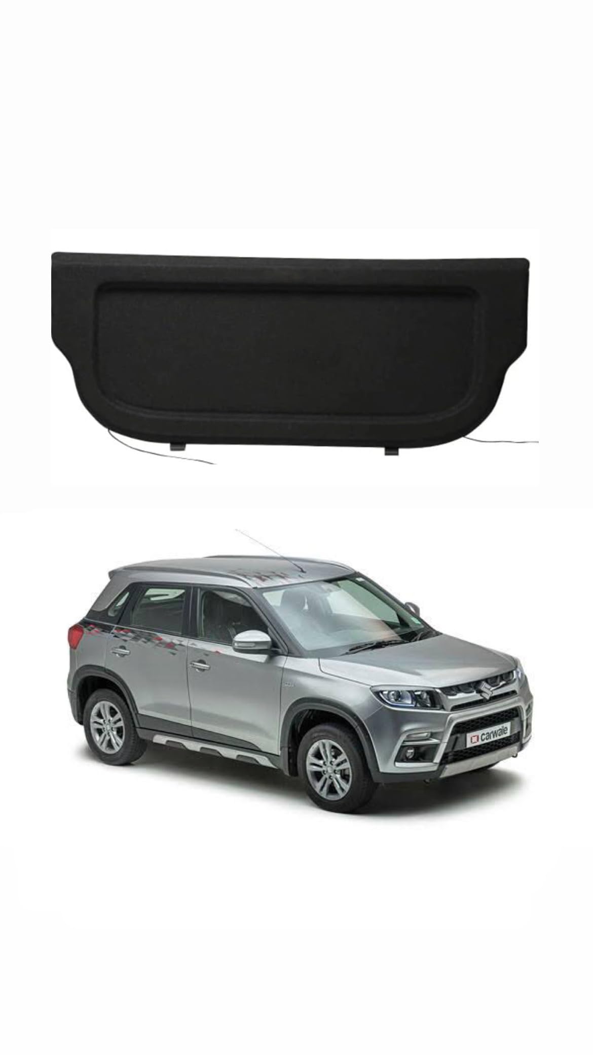 DECODE Plastic Car Parcel Tray Oem Fitment Compatible With Old Brezza (2014-2021) ., Black)