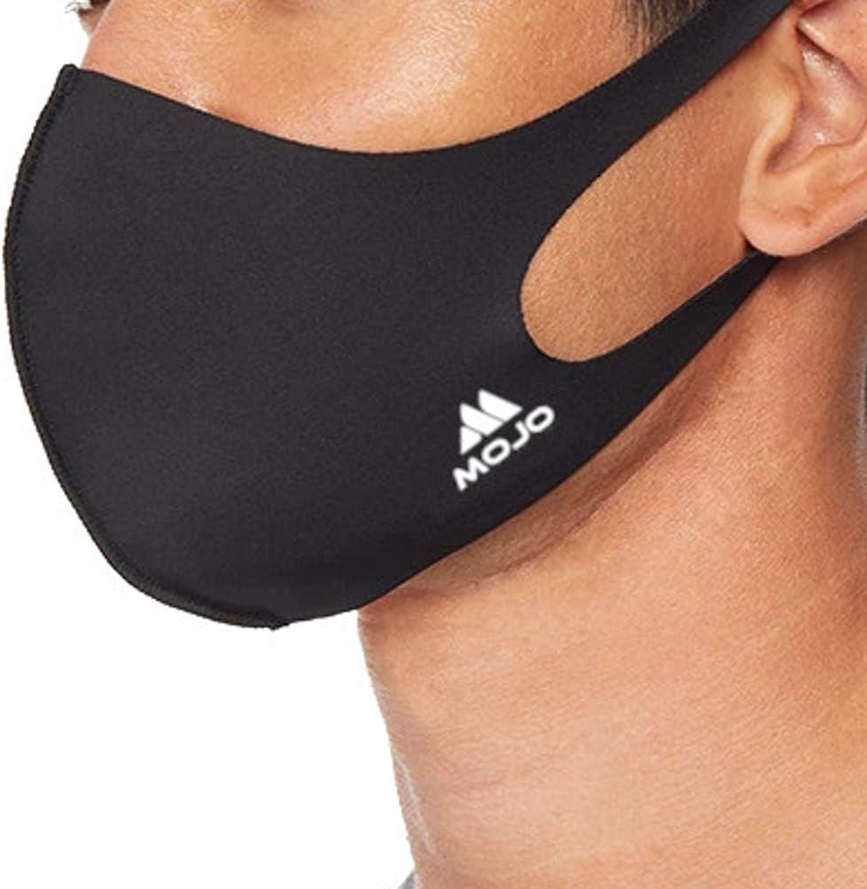 Mojo Pack of 8 Black Small Face Mask Reusable, Washable, Breathable - (Small)