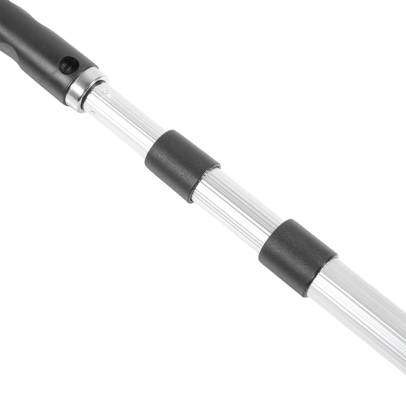 Walfront Rascador de Cemento Autonivelante, Escurridor de Cemento, Herramienta para Revestimiento de Pisos, 24 Pulgadas, 3 Raspadores, 6 Mm, Cuadrado y Dentado en V, Poste Telescópico