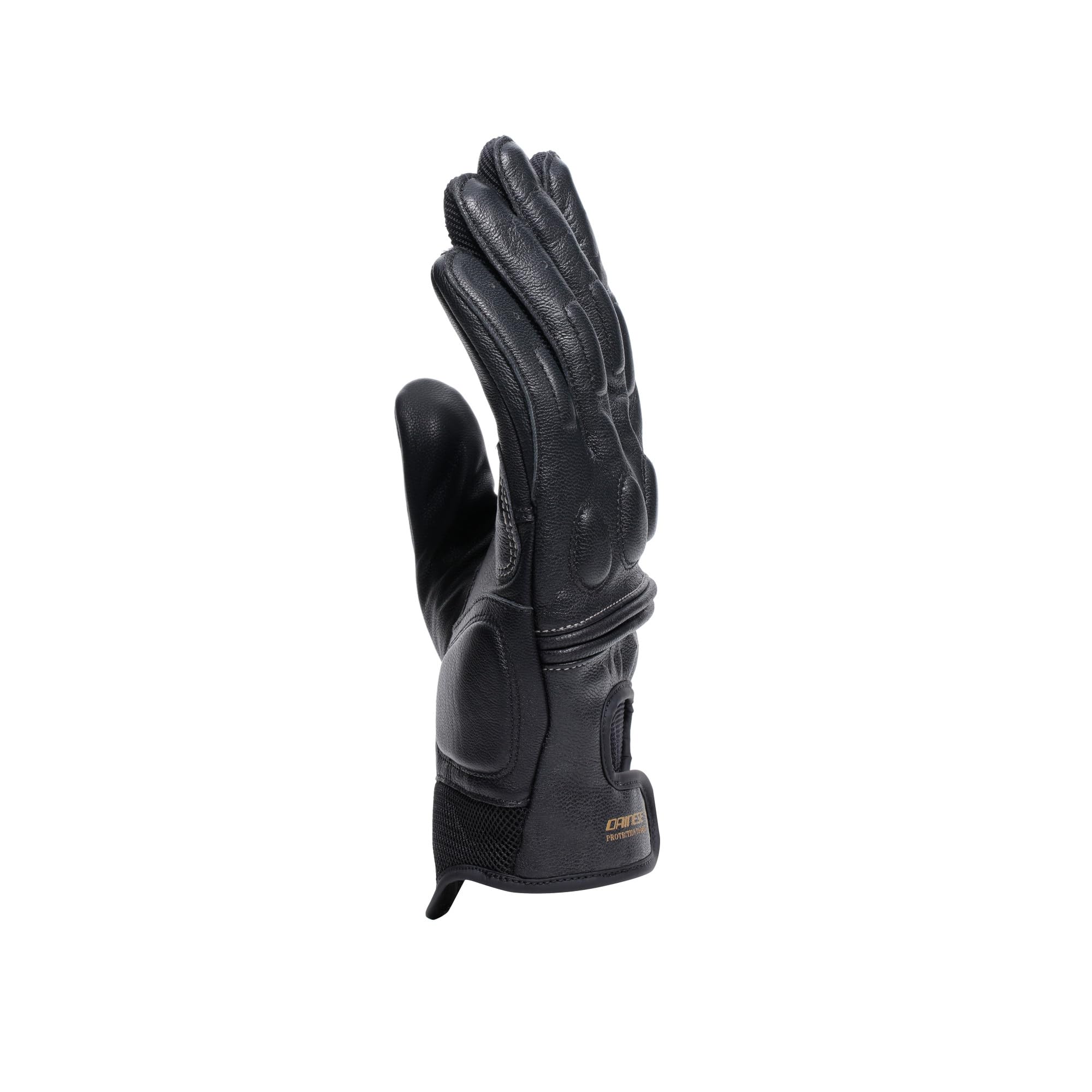 Dainese - Blackjack 2 Gloves, Guanti da Moto in Pelle, Stile Vintage, Uomo, Nero/Nero, L