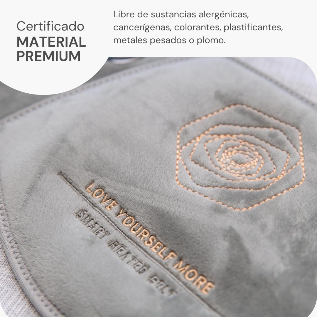 Vulpés BellyBelt 10 – Cinturón Calefactable para Dolores Menstruales y Endometriosis | Alivio de Cólicos, Vientre y Espalda | Calor Infrarrojo Ajustable | Batería Recargable 10.000 mAh