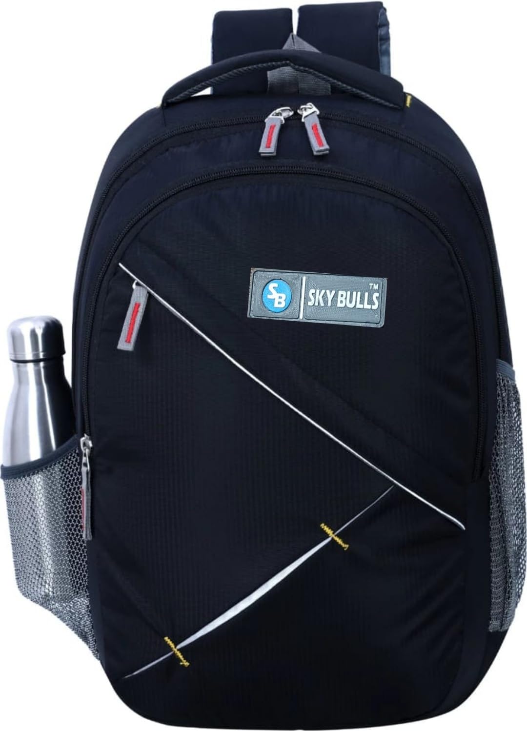 SKY BULLS LARGE 35 L LAPTOP BACKPACK REFLECTIVE STRIP(GREY) SCHOOL AND COLLAGE BAG 35 L Backpack (Black) (B0CW6C76CM) Amazon Price History, Amazon Price Tracker