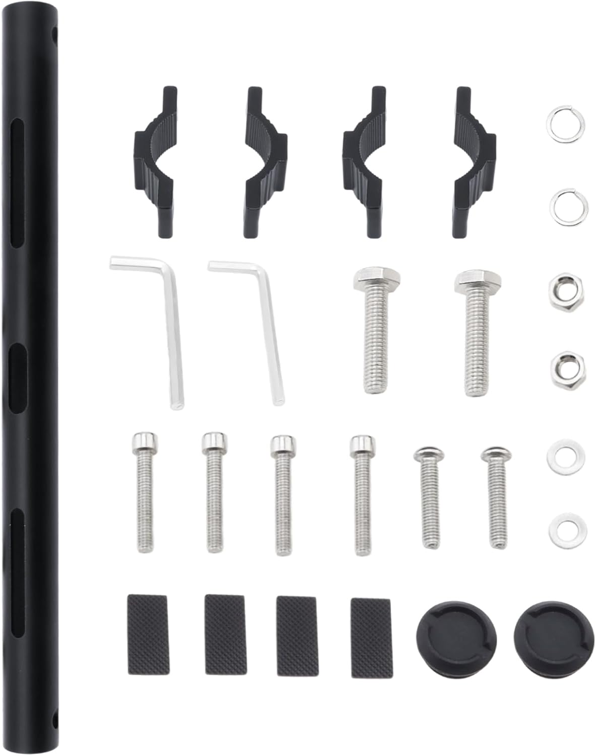 Windance 1 Set Multi Functional Light Bar Bracket,Adjustable Front Fork Auxiliary Light Expansion Mounting Holder,Spotlight Mounting Bracket for Motorcycles Scooters Tricycles Four Wheeler ATV UTV