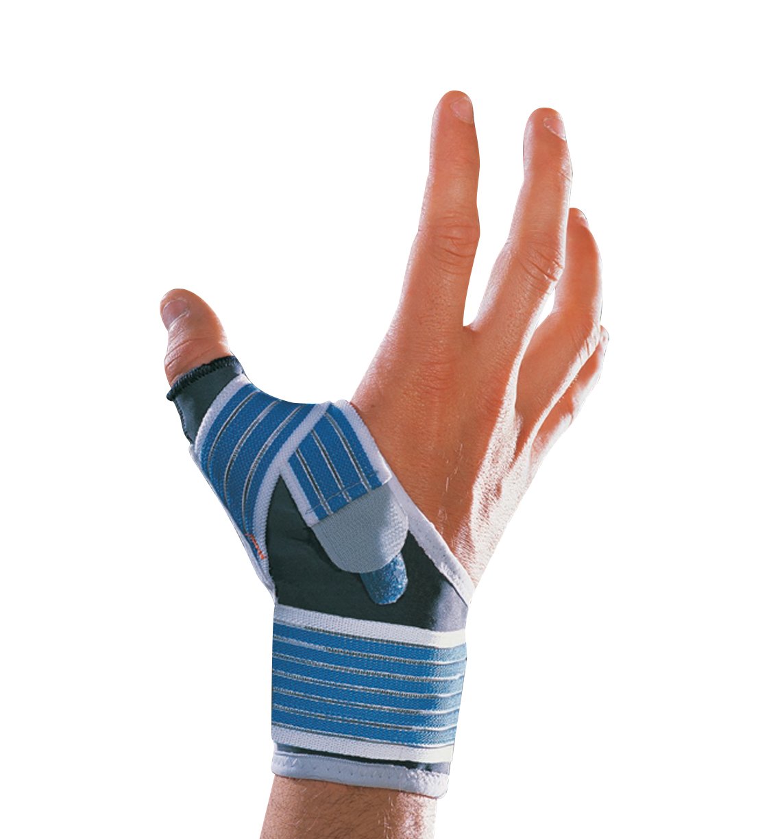 Thuasne Sport - Tutore per Pollice, Chiusura a Strappo, Unisex, da Adulto, Blu (Blu), L