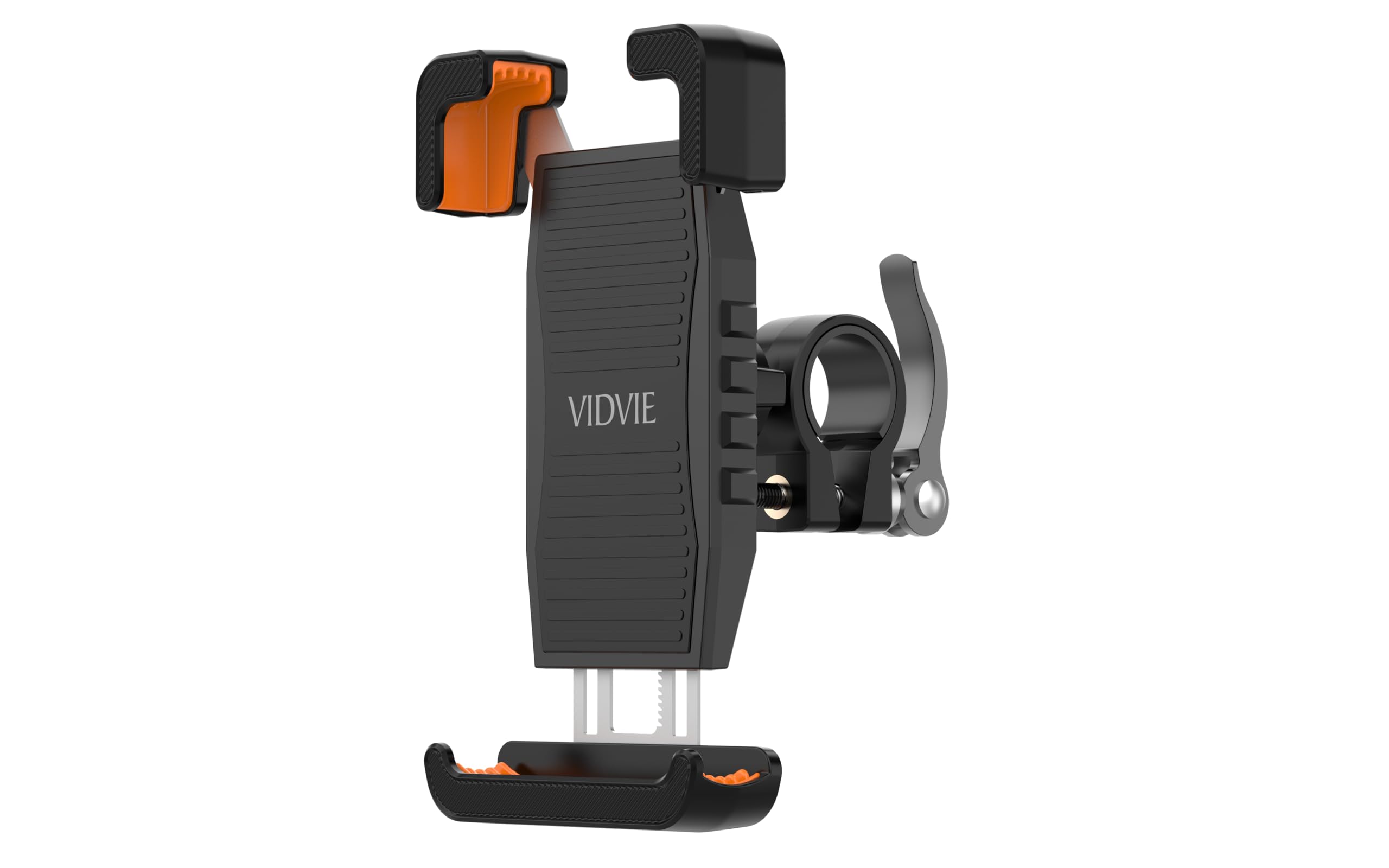 VIDVIE Bike, Scooter, Motorcycle Heavy Duty Cellphone Holder for Handlebar Anti Shake Protection HC1514 Fits all Phones