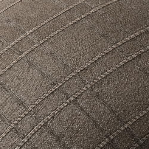Image of MIULEE Decorative Linen Check Throw Pillow Covers Neutral Farmhouse Vintage Pillow Covers 20x20 Set of 2 Boho Modern Winter Home Decor for Sofa Couch Bedroom Cushion Brown