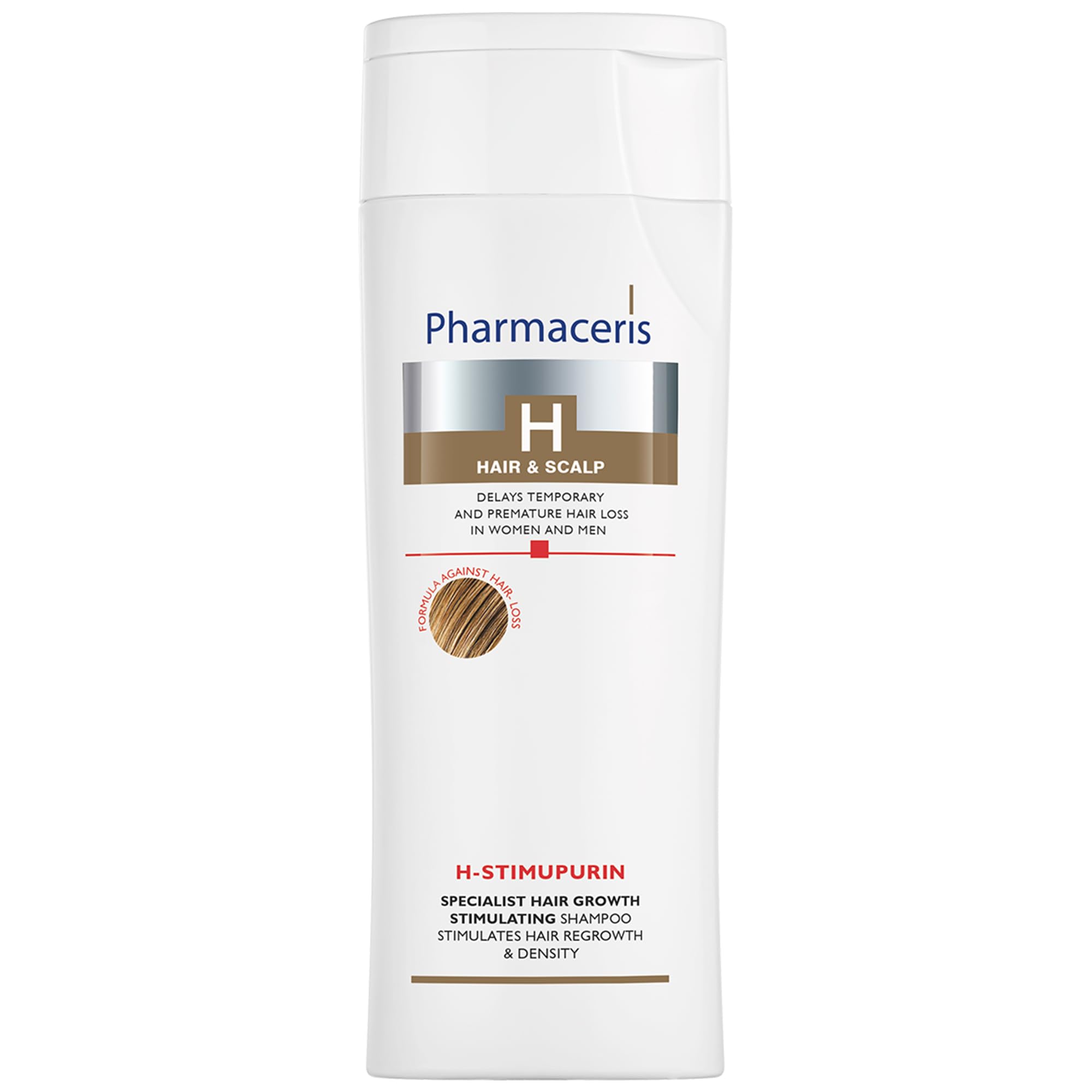 Pharmaceris H Stimupurin, Spezialist für das Haarwachstum Stimulierende Shampoo, Koffein, Behandlung gegen Haarausfall bei Frauen und Männern, Haarstärkung - 250 ml