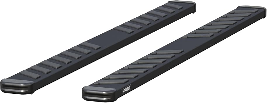 Aries B2985 NovaTrac 6" x 85" Black Steel Running Boards