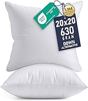 Utopia Bedding 20x20 Pillow Inserts Set of 2 White - Soft Fluffy Throw Cushions for Sofa Couch Bed Decor