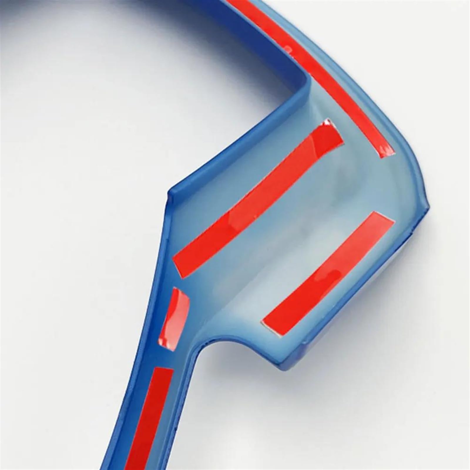 Volante in Fibra di Carbonio Pannello Laterale Copertura Adesivo Modanatura Protezione per Ford F150 F250 F350 2015-2018 (Color : Red)