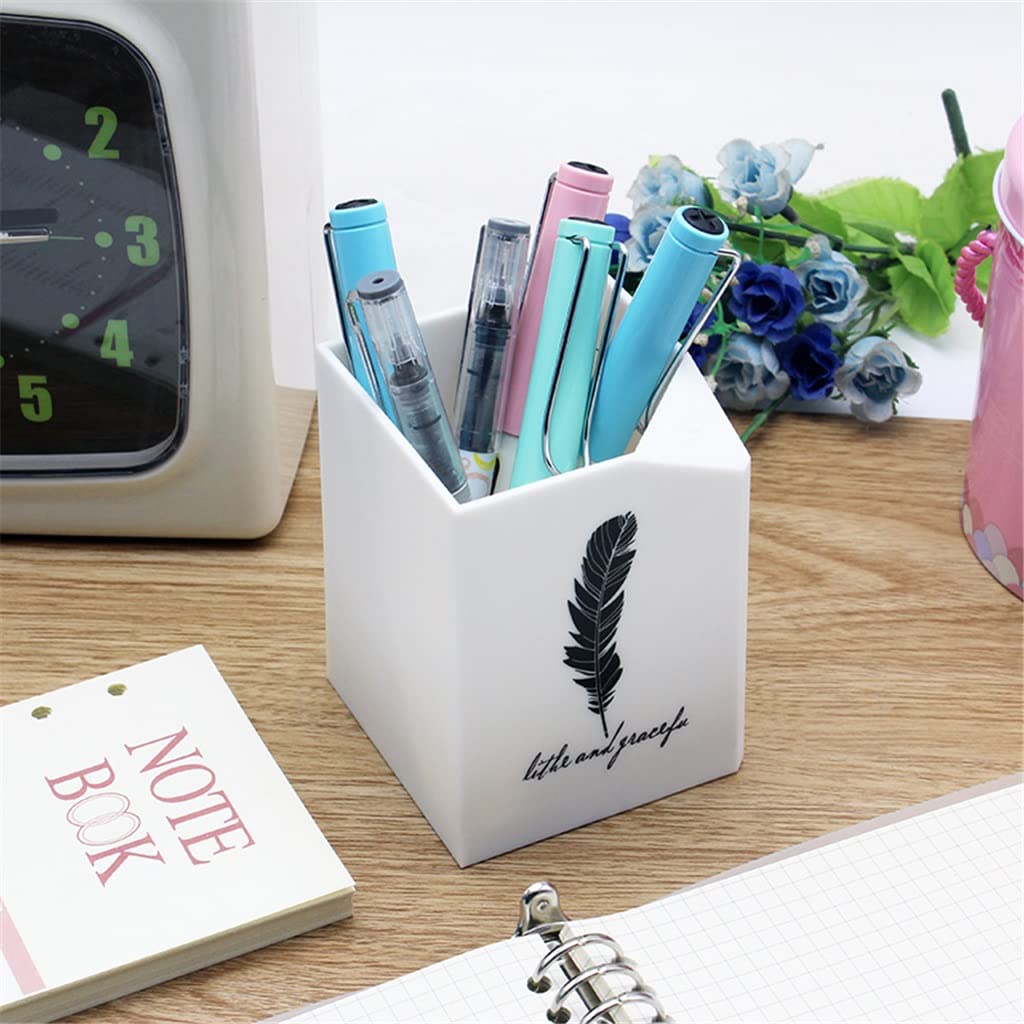 Accesorios de Escritorio de Oficina Portalápices Caja de Almacenamiento de lápices Organizador de Escritorio Papelería de Oficina Escolar (Un tamaño)