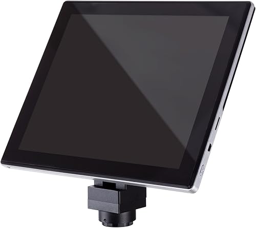 AmScope - Cámara integrada de microscopio digital de 5.0MP y sistema de pantalla táctil de 9.7 pulgadas en color verdadero - CPZJ-150