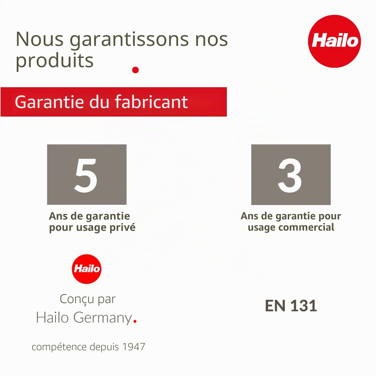 Marche Pied 2 marches Pliable en Aluminium Hailo LivingStep Plus